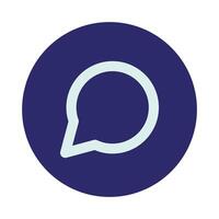 the icon for a chat bubble vector