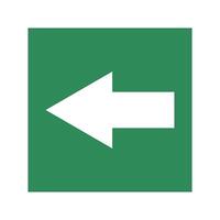 a green and white arrow pointing to the right vector