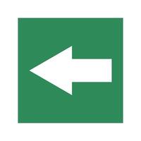 a green and white arrow pointing to the right vector