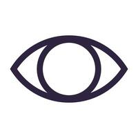 an eye icon on a white background vector