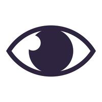 an eye icon on a white background vector