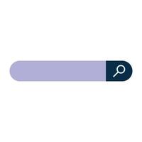 a purple button with a magnifying glass on it vector