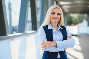 Portrait of a smiling business woman photo