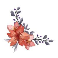 Decorative Floral Foliage Ornament for Wedding Invitation vector