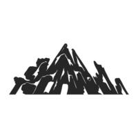 Hand drawn mountains vector illustration