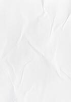 White Crumpled Paper Background photo