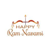 Happy Ram navami wishing social media post design vector