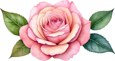 ai généré Rose fleurs aquarelle png