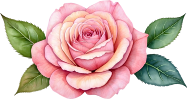 ai generiert Rose Blumen Aquarell png