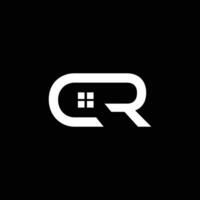 cr creativo logo y icono diseño vector