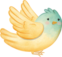 église oiseau aquarelle illustration, mignonne oiseau aquarelle illustration pour élément Pâques png