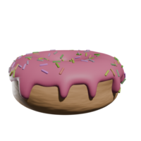 3D Donuts Illustration png