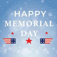 Memorial day of the USA design template party holiday vector