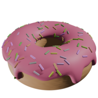 3d rosquillas ilustración png