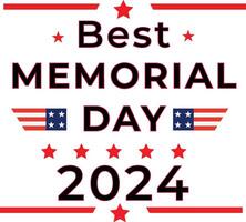 Memorial day of the USA design template party holiday vector