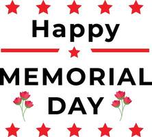 Memorial day of the USA design template party holiday vector