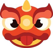 Chinese lion dance vector