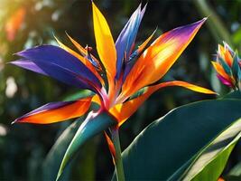 AI generated Bird Of Paradise Wallpaper photo