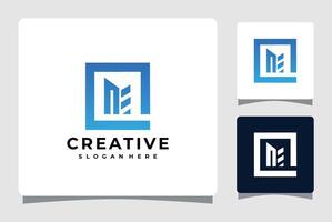 Abstract letter M modern logotype icon design concept vector