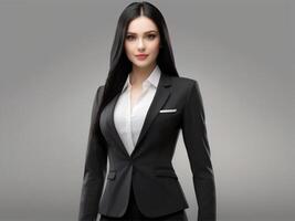 AI generated Happy Business Woman photo