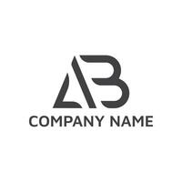 Modern Design Template. AB Monogram Logo Template Vector