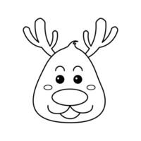 The Illustration of Little Cute Deer vector