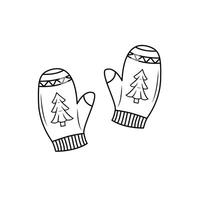 The Illustration of Christmas Gloves vector