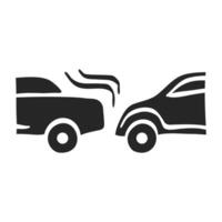 Hand drawn Car crash vector illustration