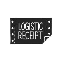 Hand drawn Logistic receipt vector illustration