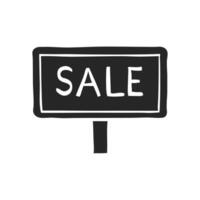 Hand drawn Sale sign vector illustration