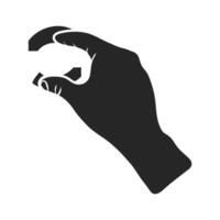 Hand drawn touchpad finger gesture vector illustration