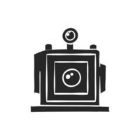 Hand drawn Large format camera vector illustration