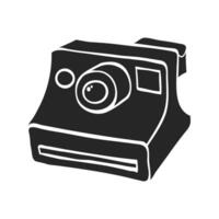 Hand drawn Instant camera vector illustration