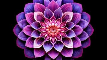 AI generated symbol mandala flower ai generated photo