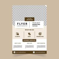 Modern Vector Editable Corporate Flyer Template