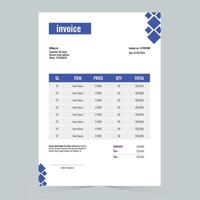 Modern Abstract Marketing business invoice template vector