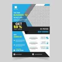 Print Ready Customizable Corporate Business Flyer Design Templates vector