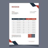 Modern Vector Professional Invoice and Letterhead Design  Template for Corporate Office