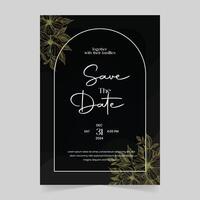 Print Ready Wedding Invitation Card Vector Templates