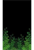 Background with plants gradient vector