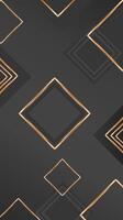 Vertical background black and gold luxury vector