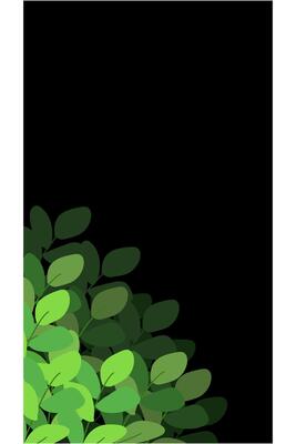 Background with plants gradient