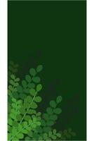 Background with plants gradient vector