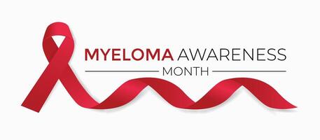 Myeloma awareness month is observed every year in March. vector illustration of  background design.