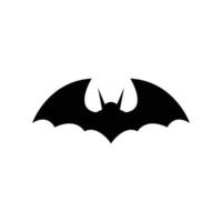 Bat wing silhouette icon and symbol vector template illustration