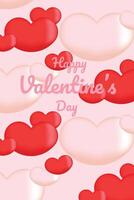 Vector illustration of a beautiful and romantic Valentine's Day background