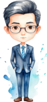 AI generated business people in suits and ties png