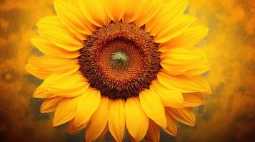 AI generated yellow sunflower cute ai generated photo