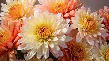 AI generated petals chrysanthemum flowers ai generated photo