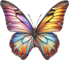 AI generated Colorful and elegant butterfly image. png